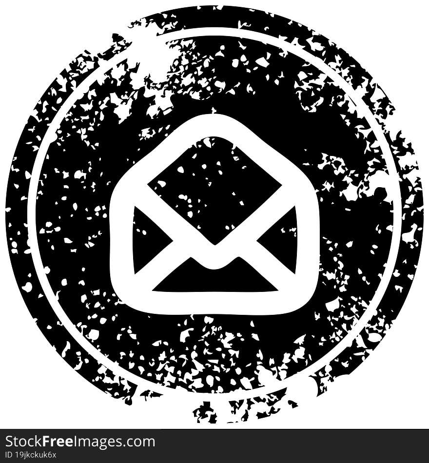 envelope letter distressed icon symbol