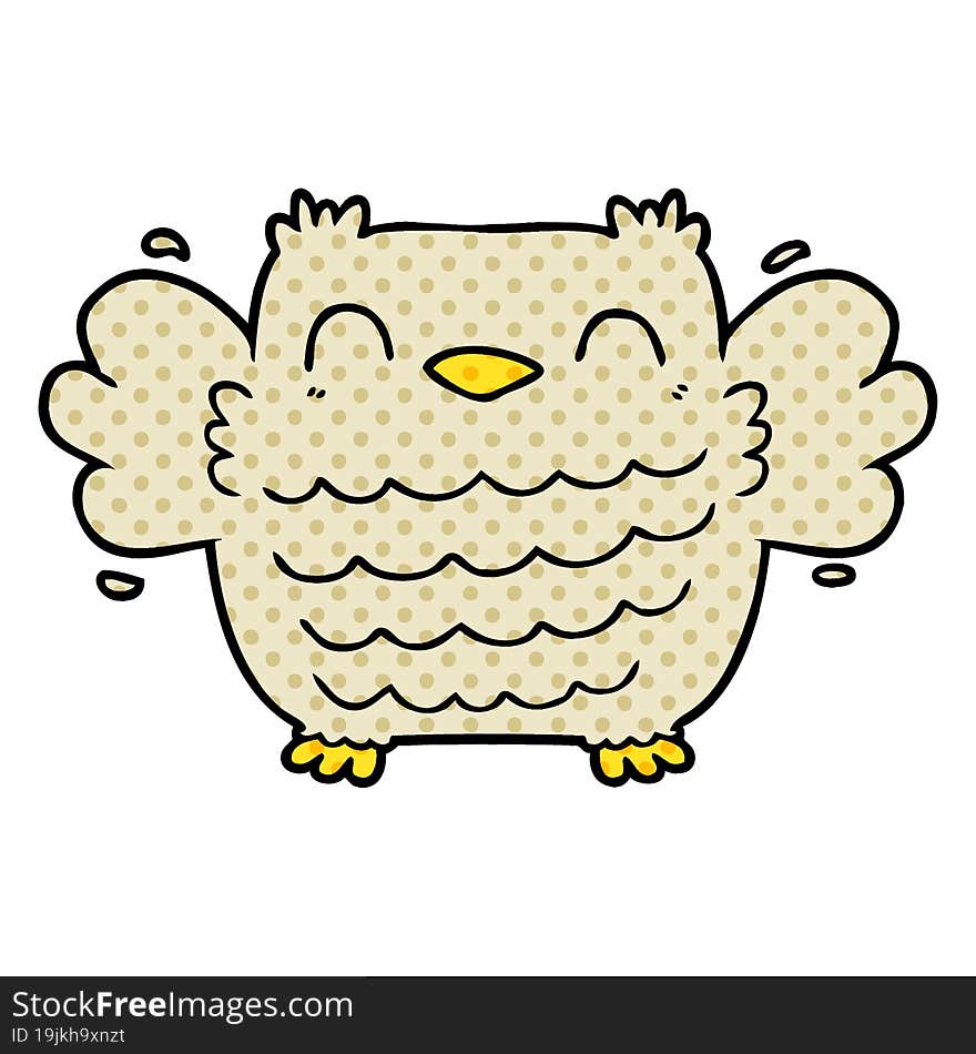 cartoon owl. cartoon owl