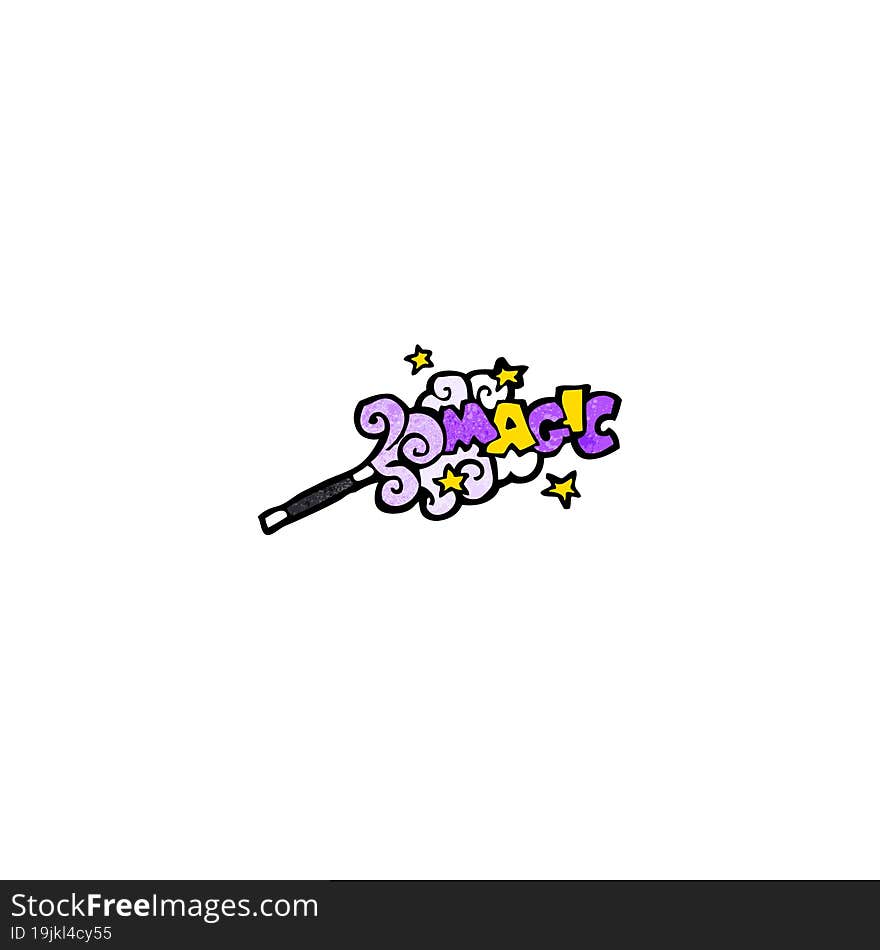 cartoon magic wand