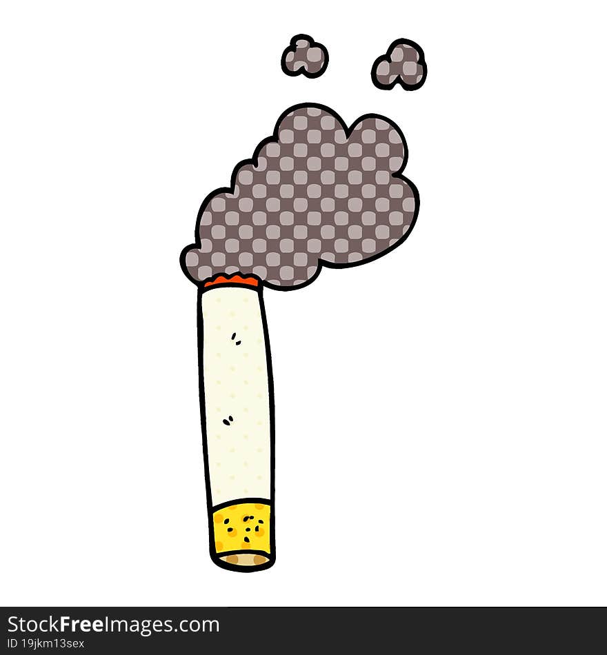 Cartoon Doodle Cigarette