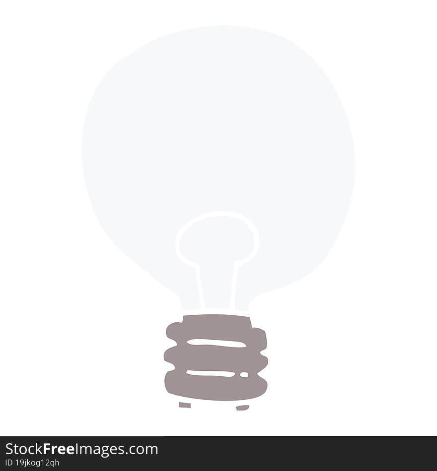 cartoon doodle light bulb