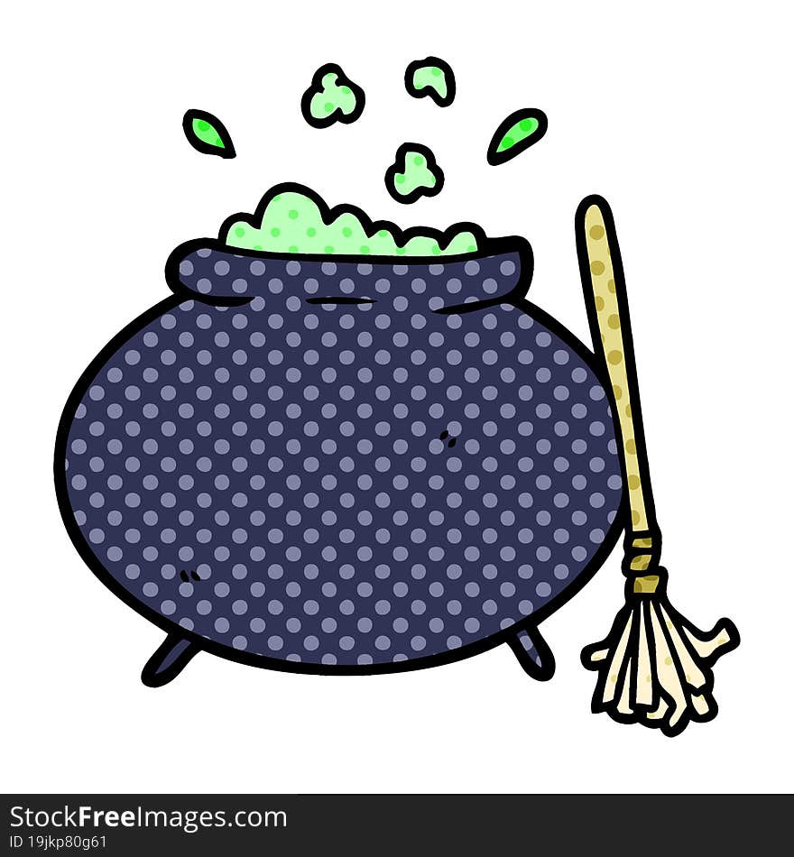 cartoon cauldron. cartoon cauldron