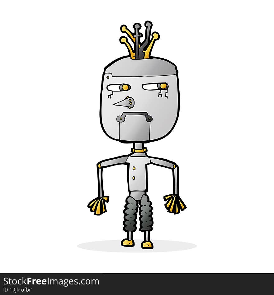 cartoon robot