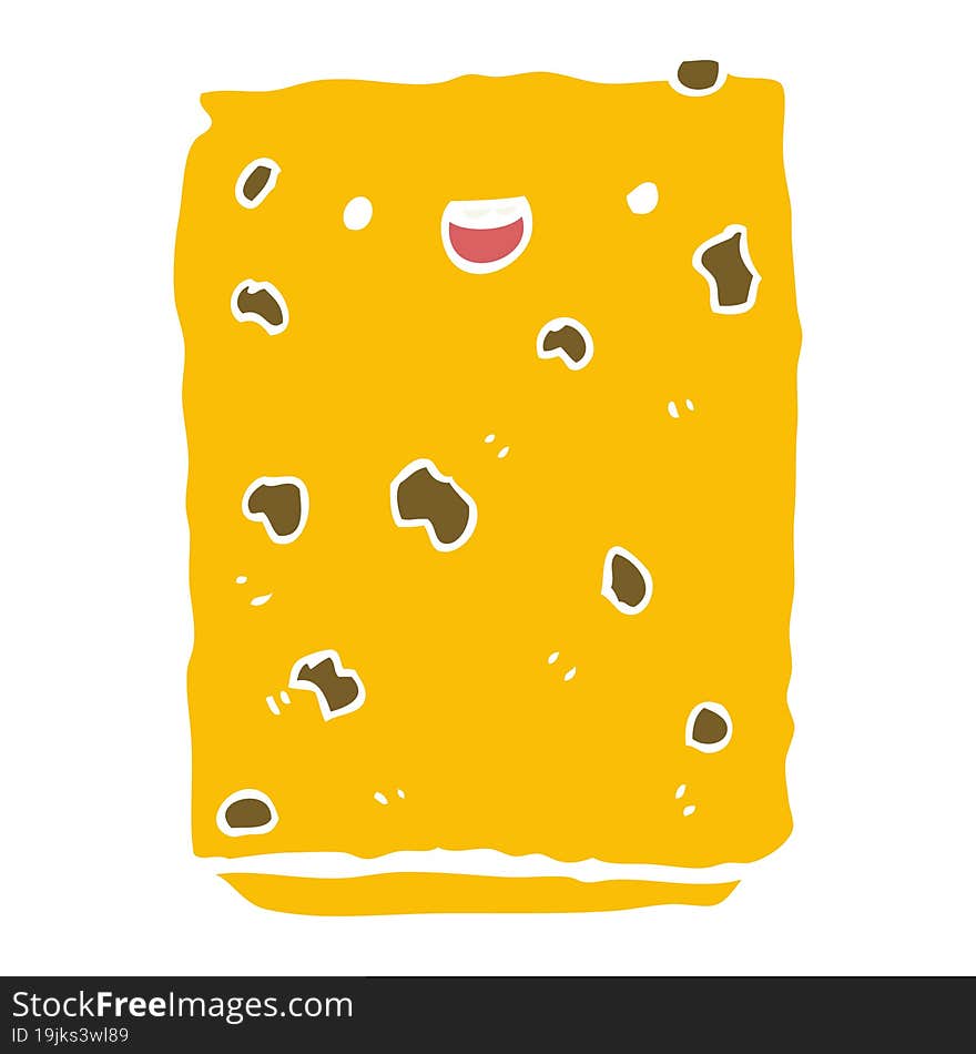 flat color style cartoon biscuit