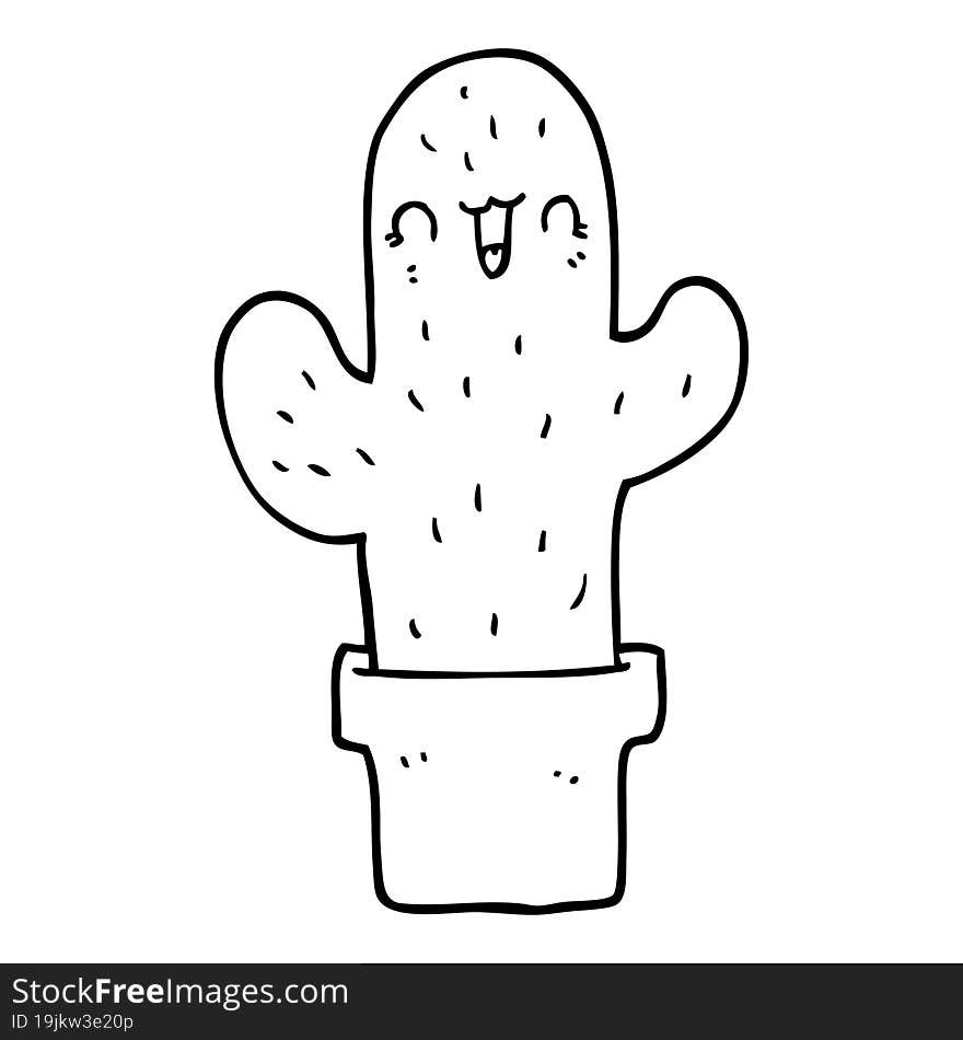 cartoon cactus