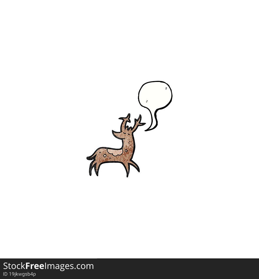 cartoon reindeer