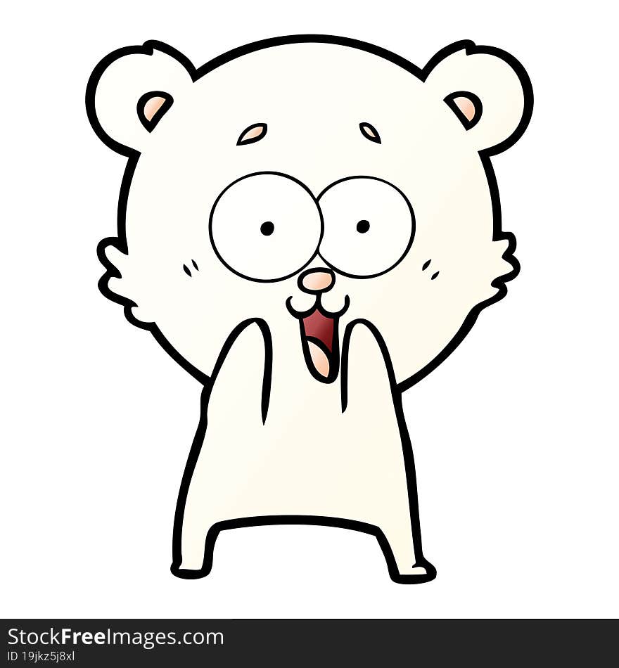 excited teddy bear cartoon. excited teddy bear cartoon