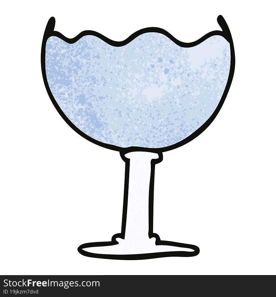 Cartoon Doodle Glass Of Drink