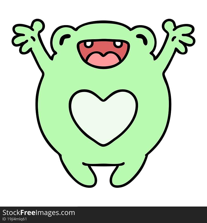 Happy Frog In Love