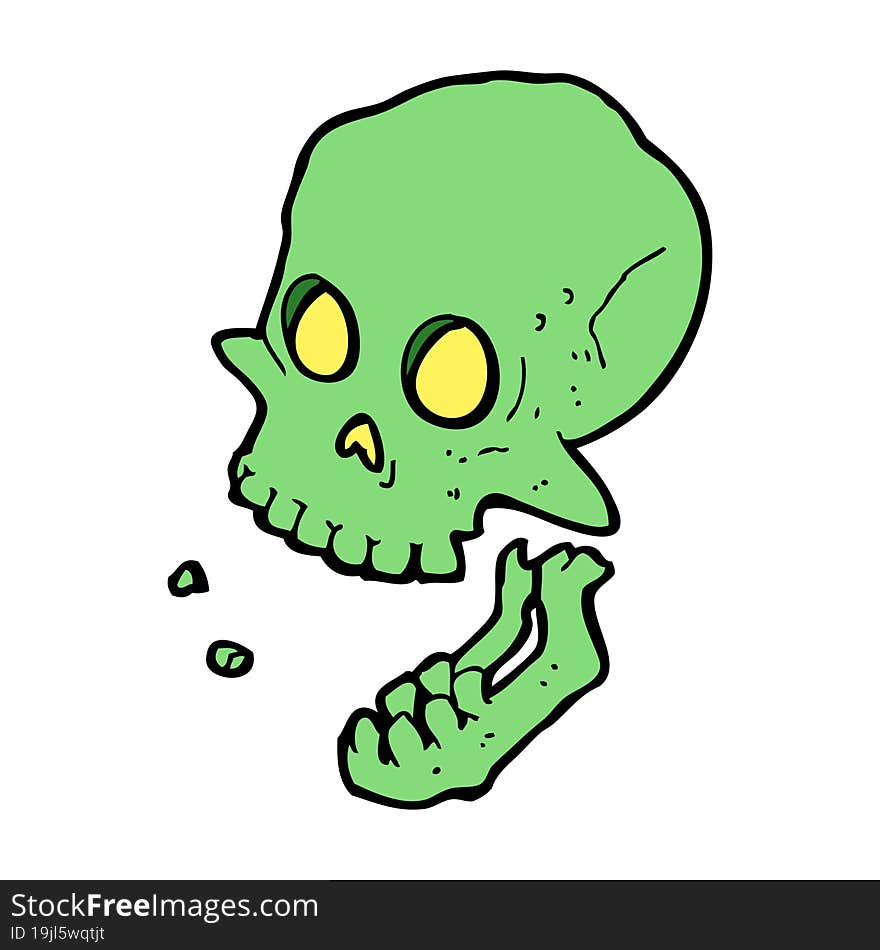 Cartoon Laughing Skull