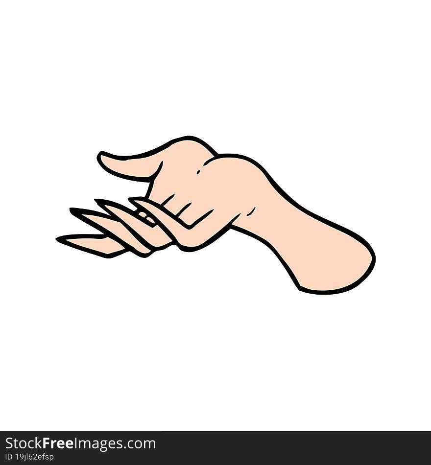 cartoon hand