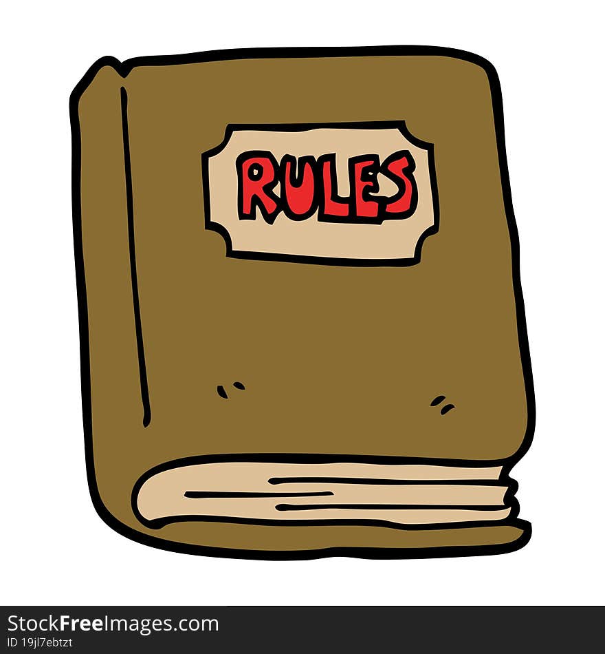 cartoon doodle rule book