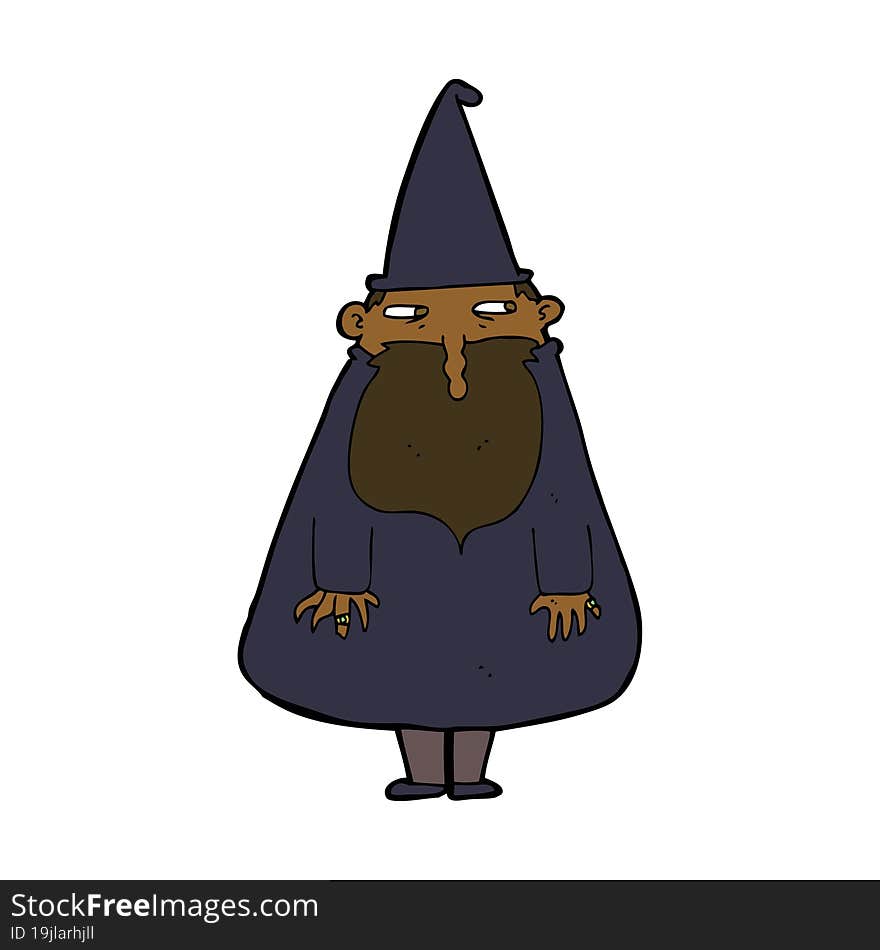 cartoon wizard