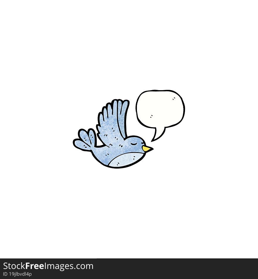 cute flying bird cartoon