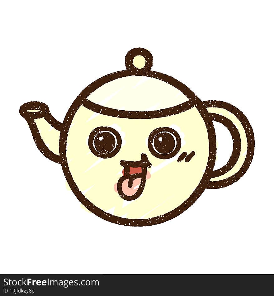 Teapot Chalk Drawing