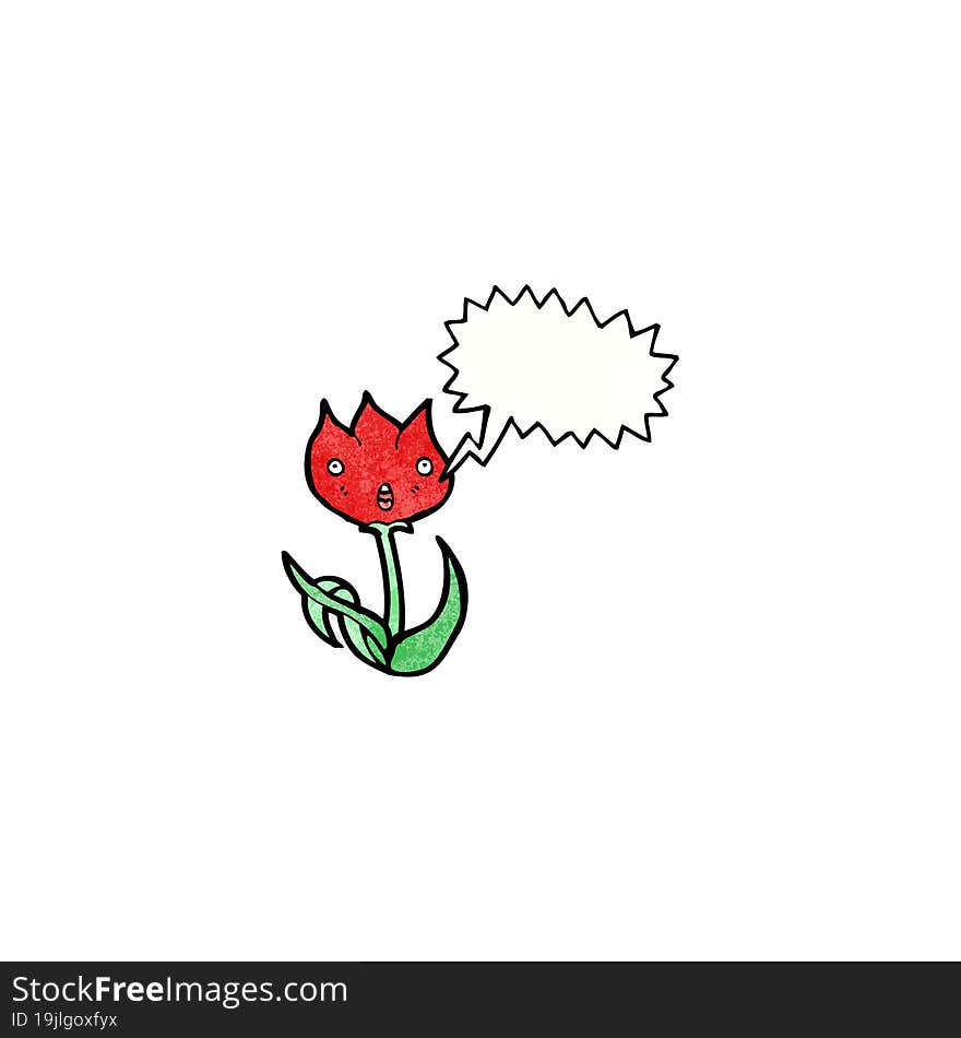 shocked tulip cartoon