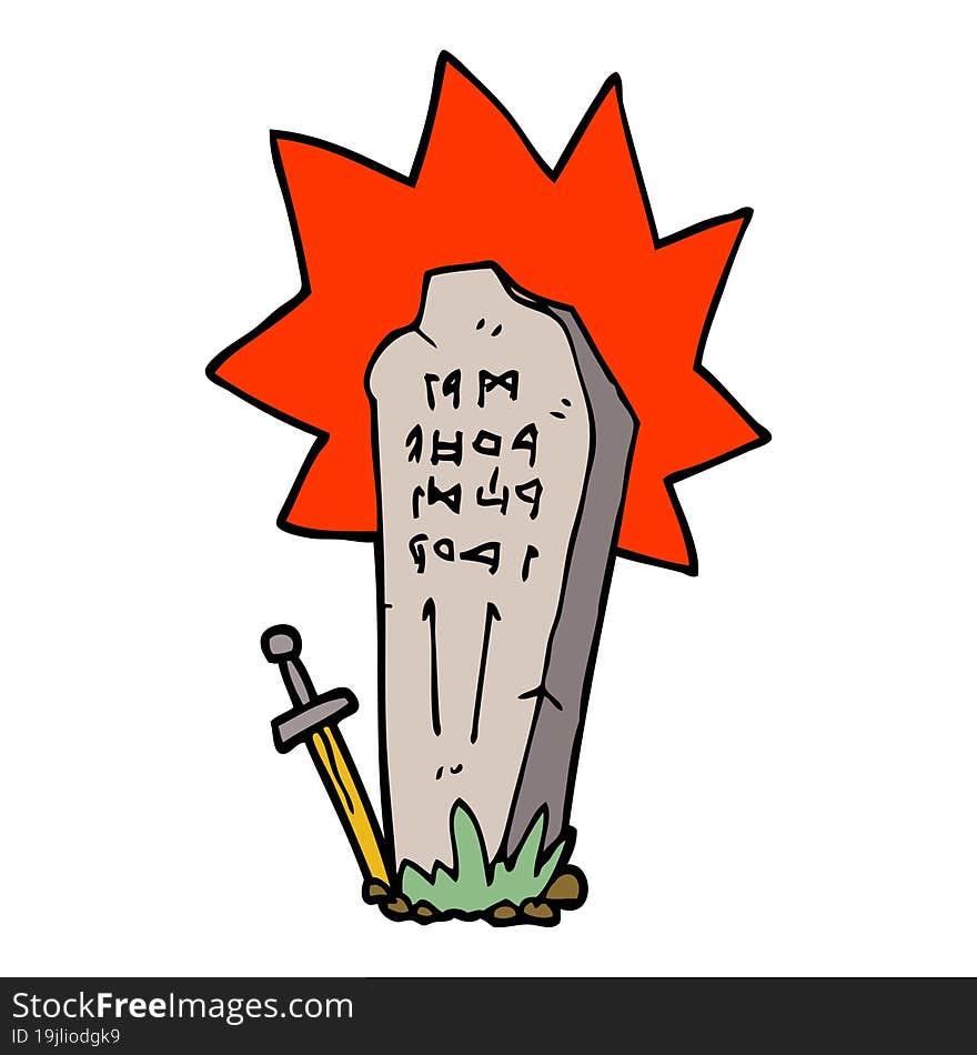 Cartoon Doodle Heros Grave