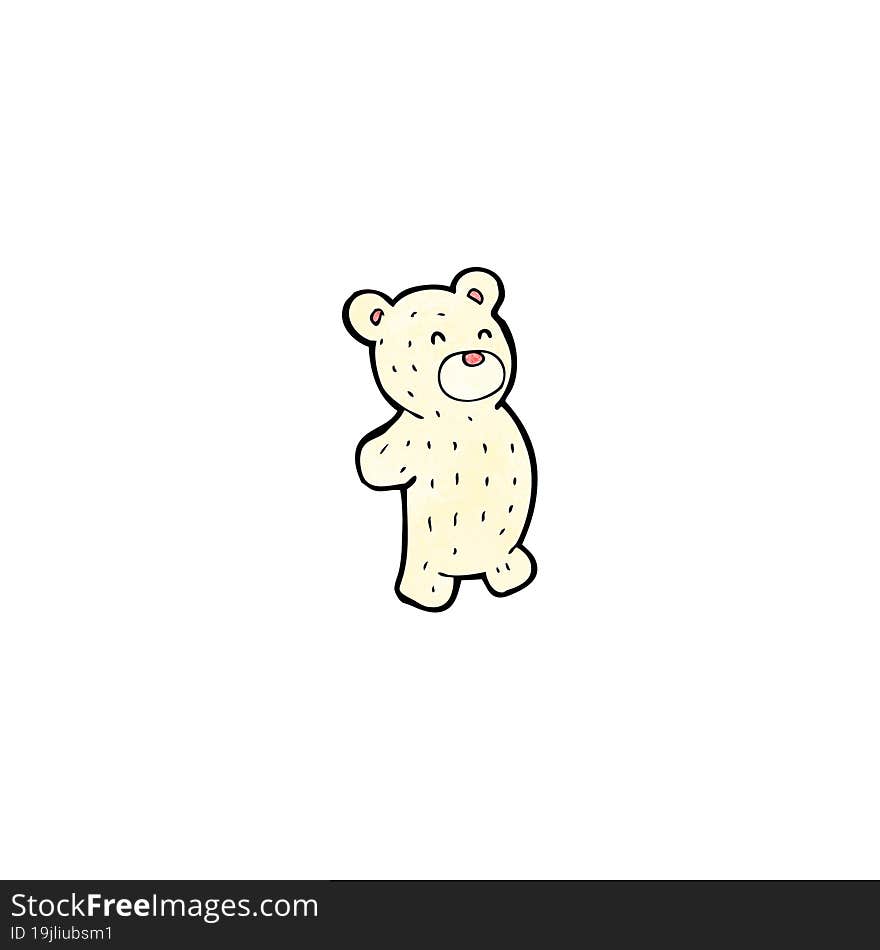 cartoon little polar bear