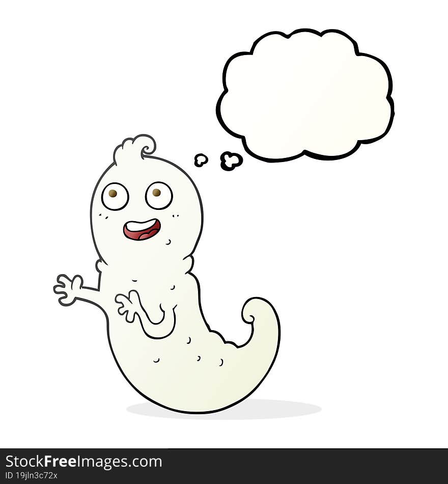 Thought Bubble Cartoon Ghost