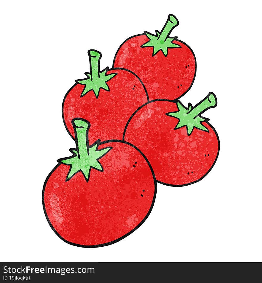 Textured Cartoon Tomato