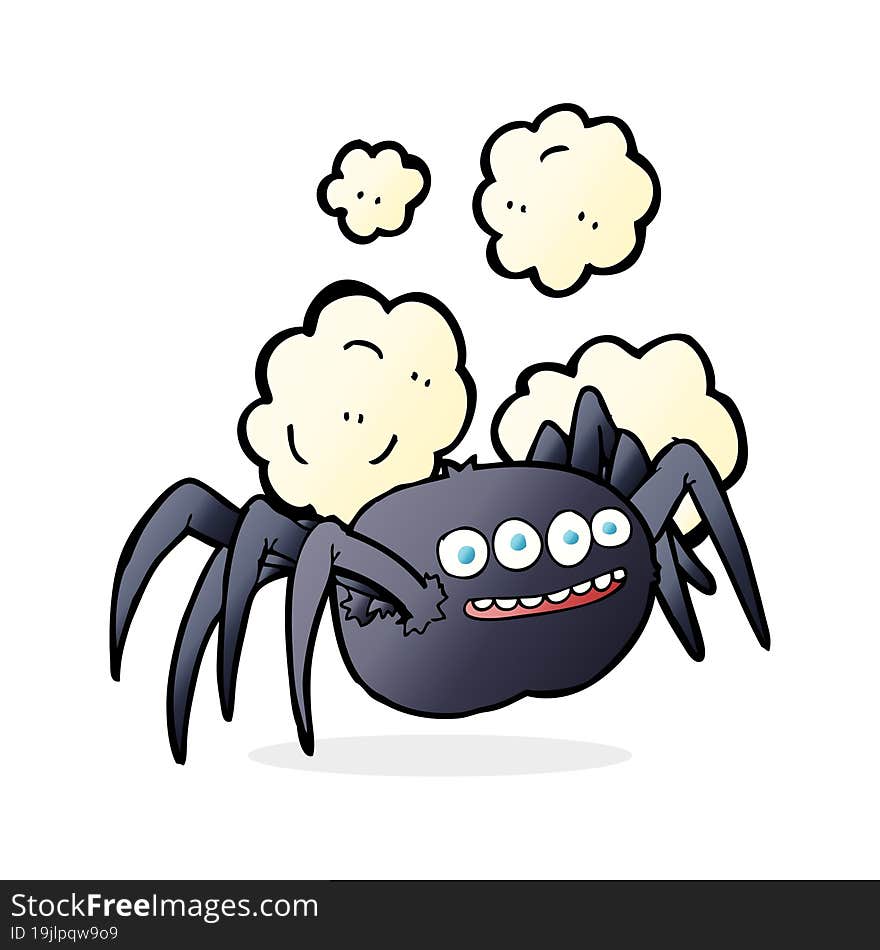 Cartoon Spooky Spider