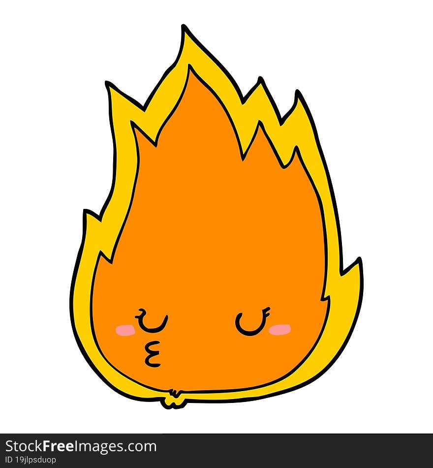 Cute Cartoon Fire