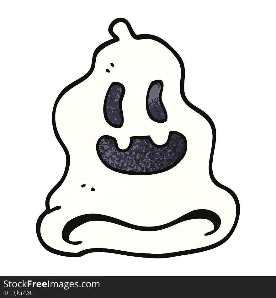 cartoon doodle spooky ghost