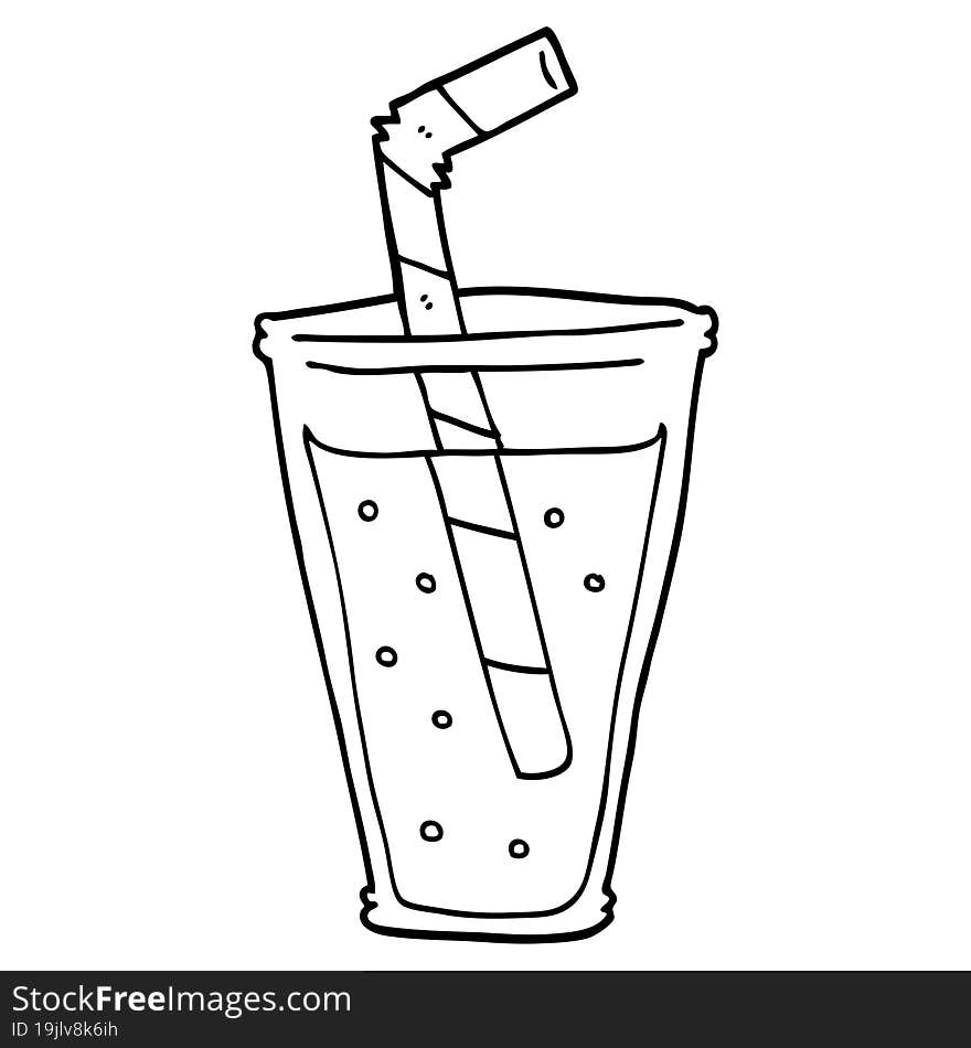 cartoon fizzy drink