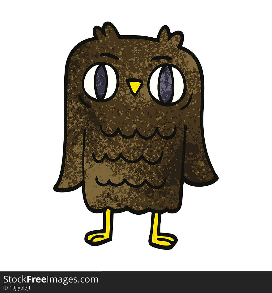 Cartoon Doodle Owl