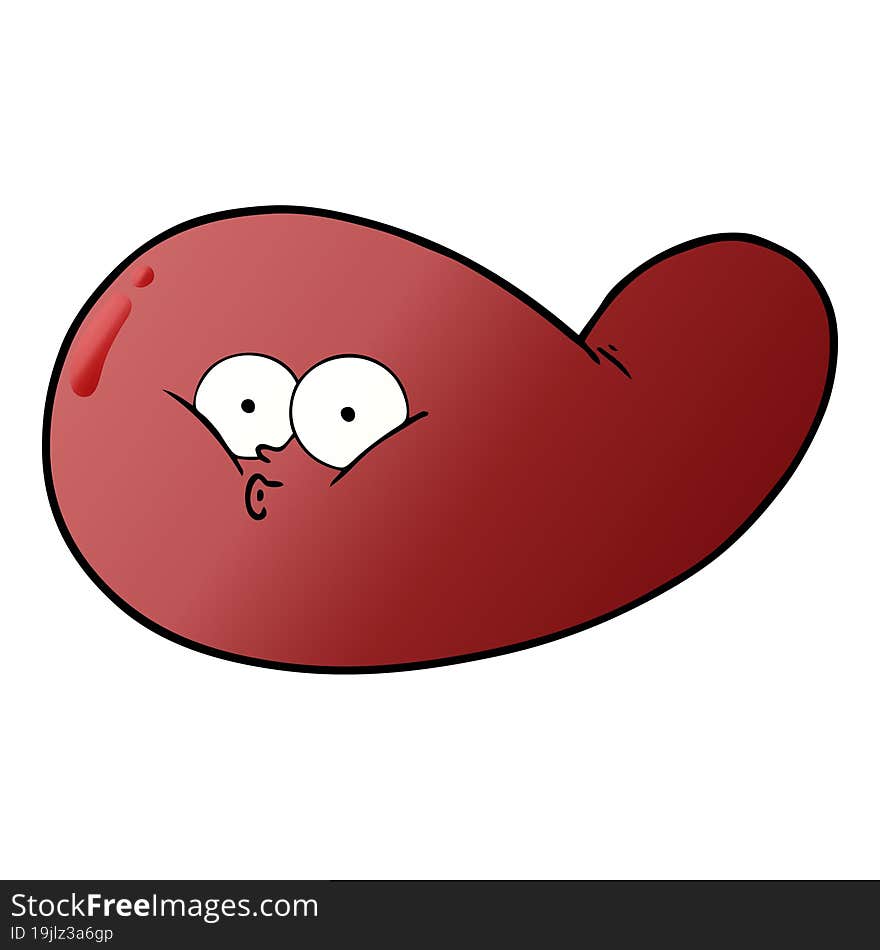 cartoon gall bladder. cartoon gall bladder