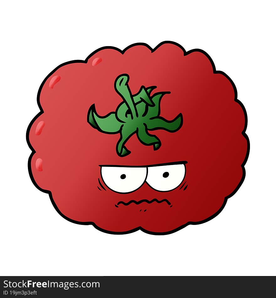 cartoon angry tomato. cartoon angry tomato