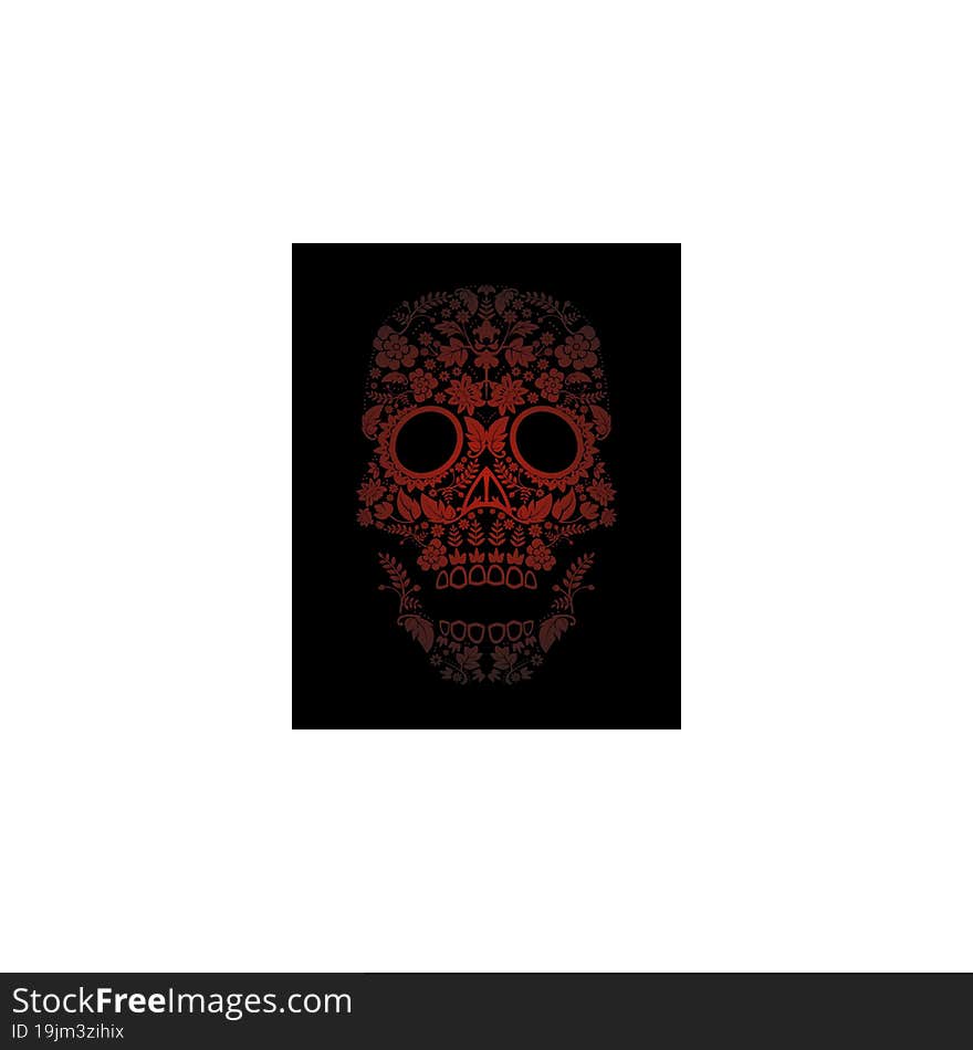 day of the dead skull