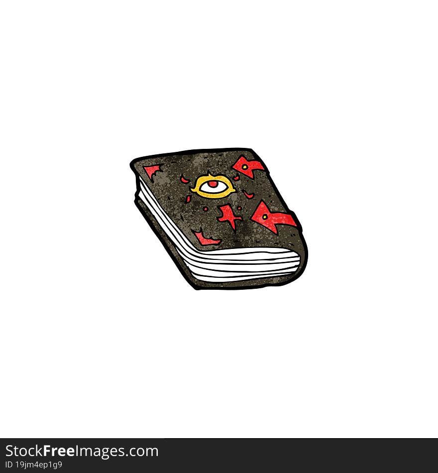 Cartoon Magic Spell Book