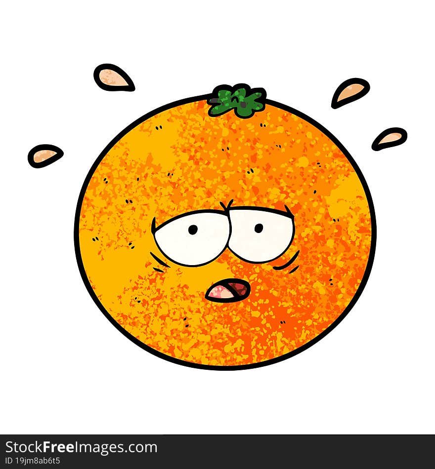 cartoon orange. cartoon orange