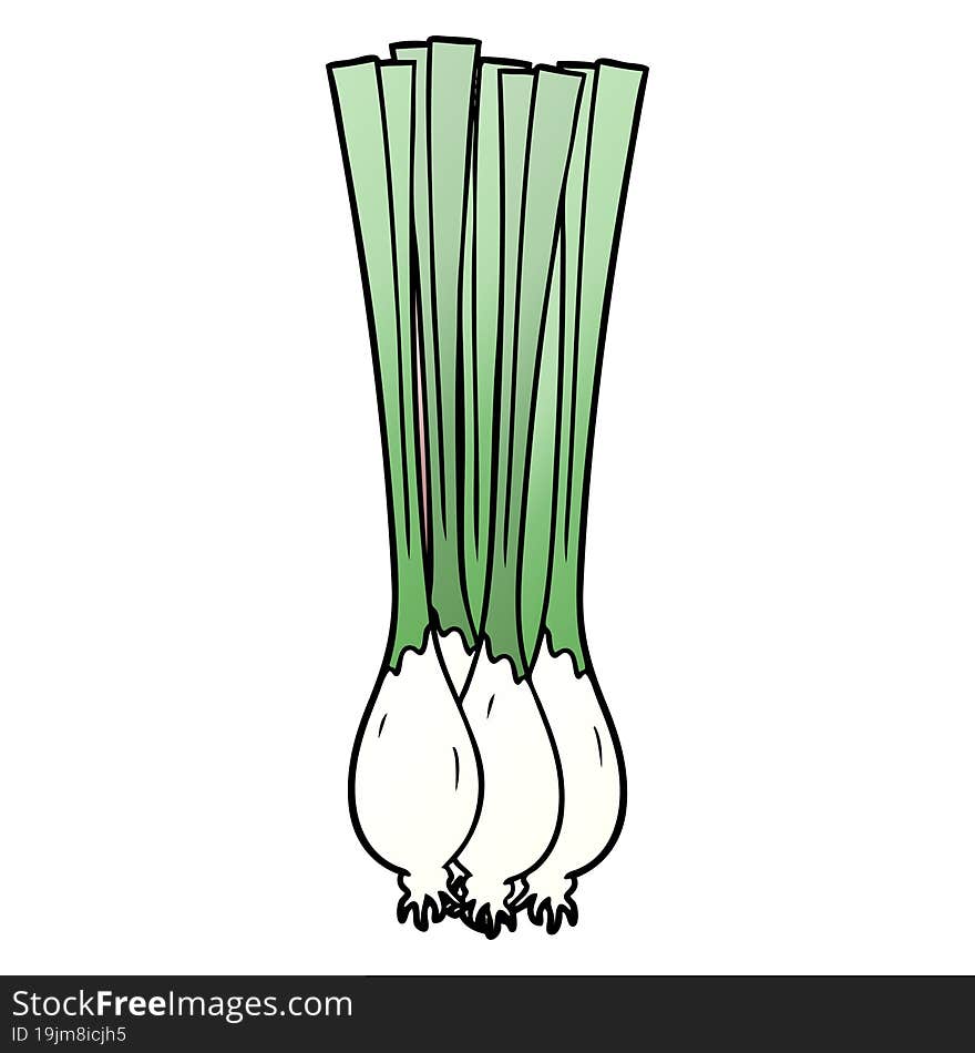 cartoon spring onions. cartoon spring onions