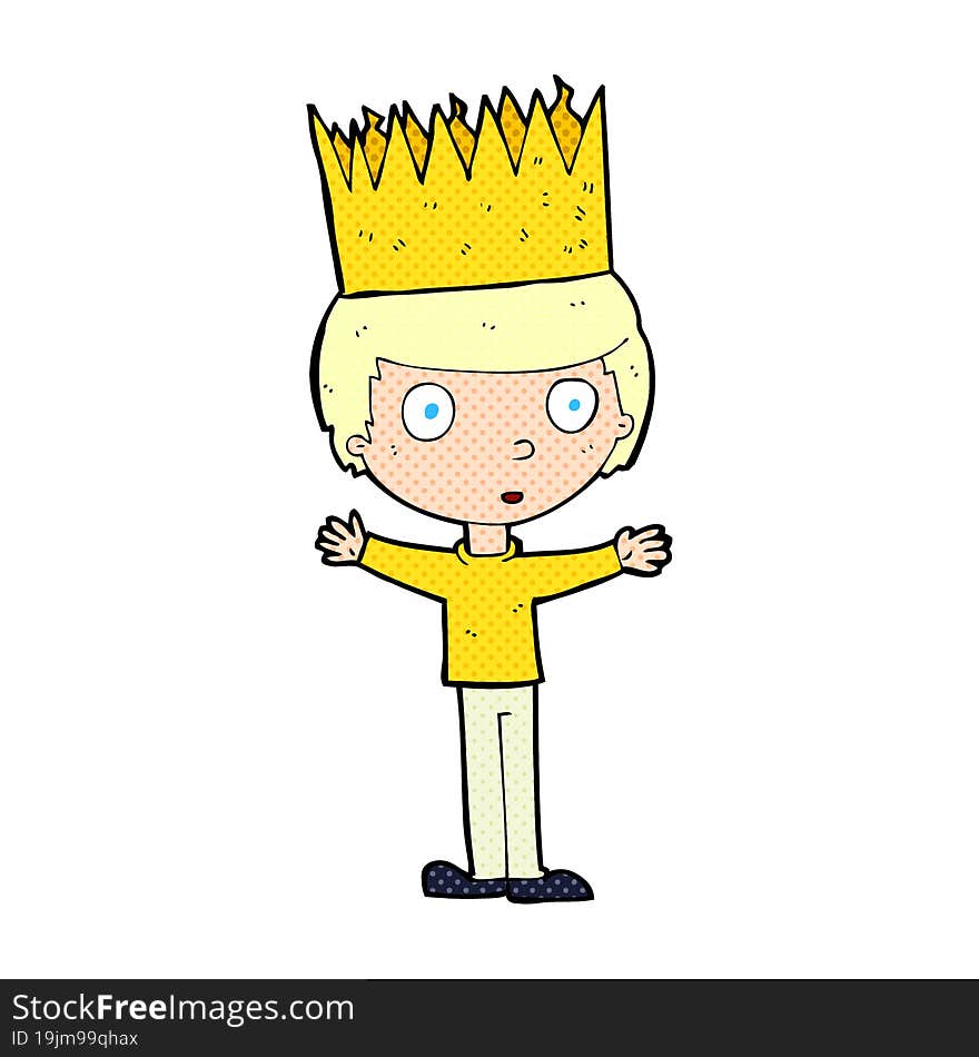 Cartoon Person Wearing Crown