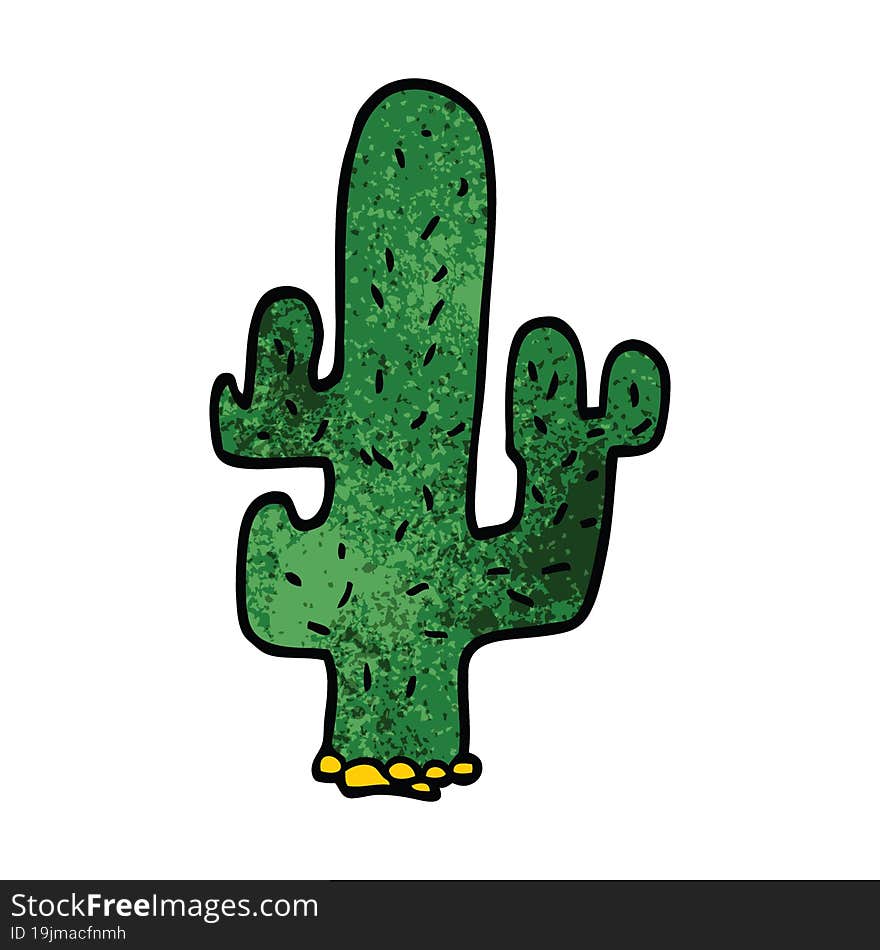 cartoon doodle cactus