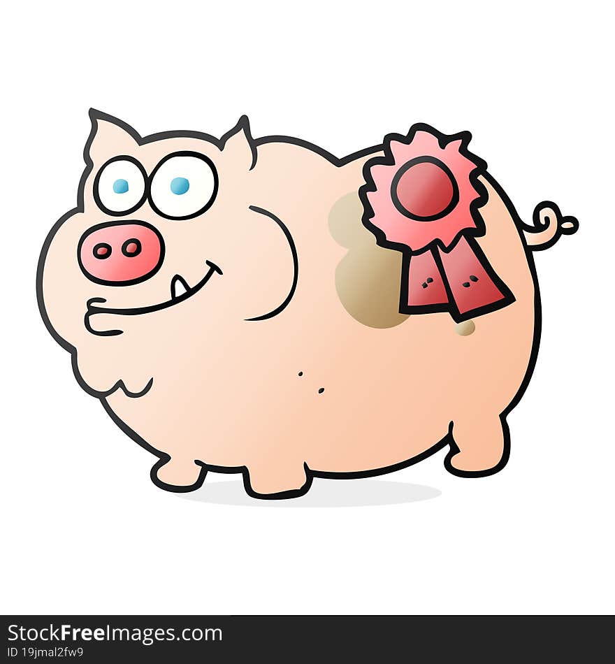 Cartoon Prize Winning Pig