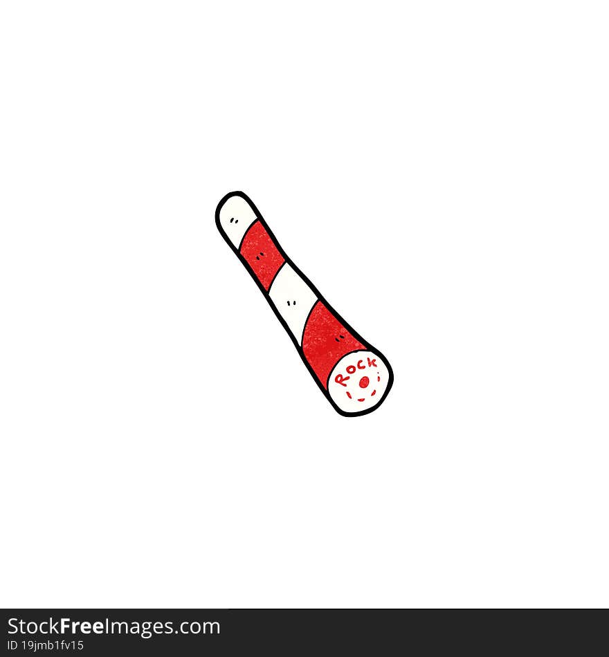 stick of rock cartoon