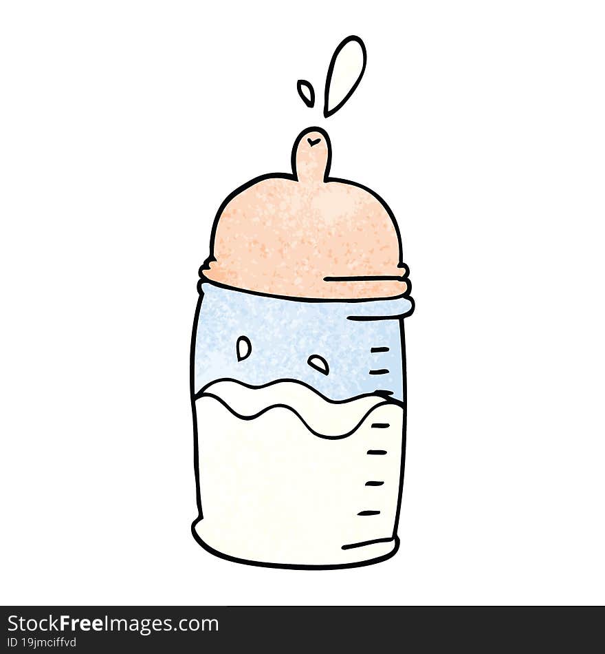 Cartoon Doodle Baby Bottle