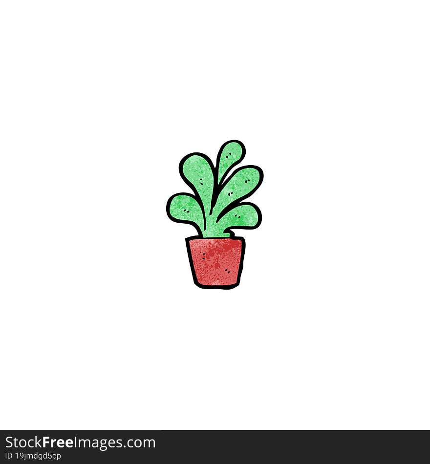 Cartoon Pot Plant