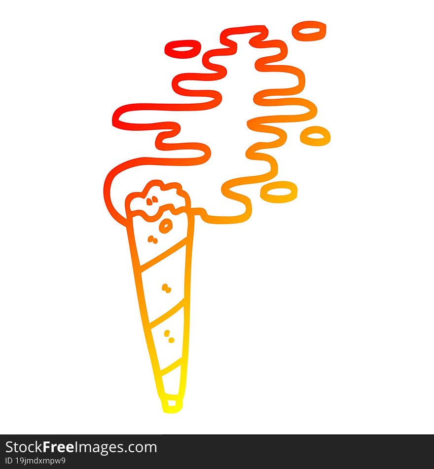 warm gradient line drawing of a cartoon medical joint