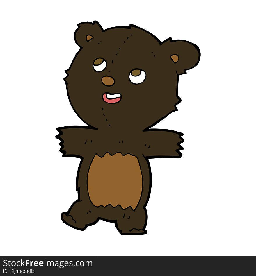 cartoon black bear