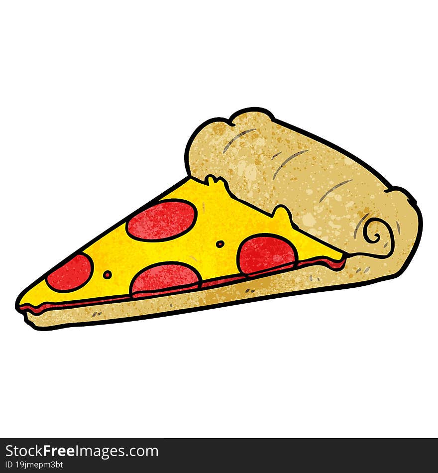 cartoon slice of pizza. cartoon slice of pizza