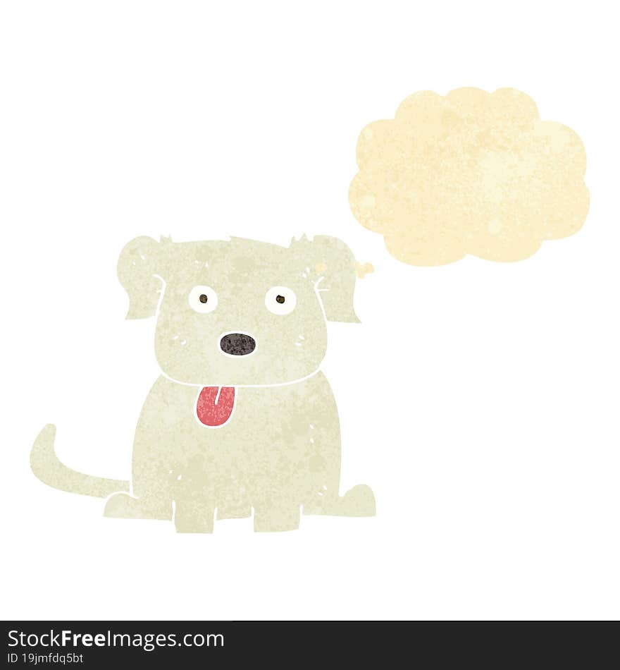 Cartoon Dog With Thought Bubble