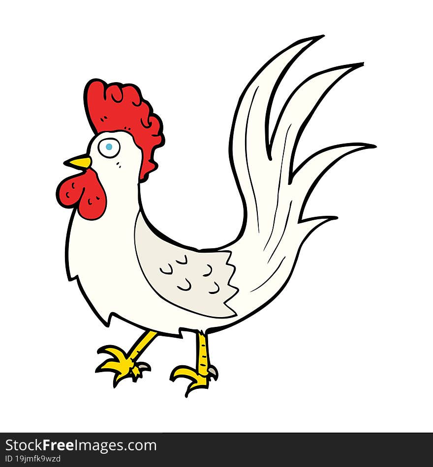 cartoon cockerel