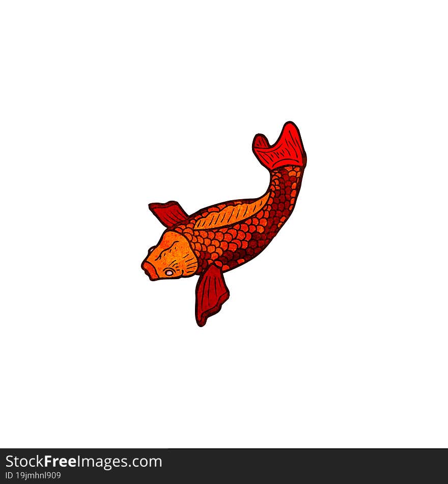 cartoon japanese fish tattoo