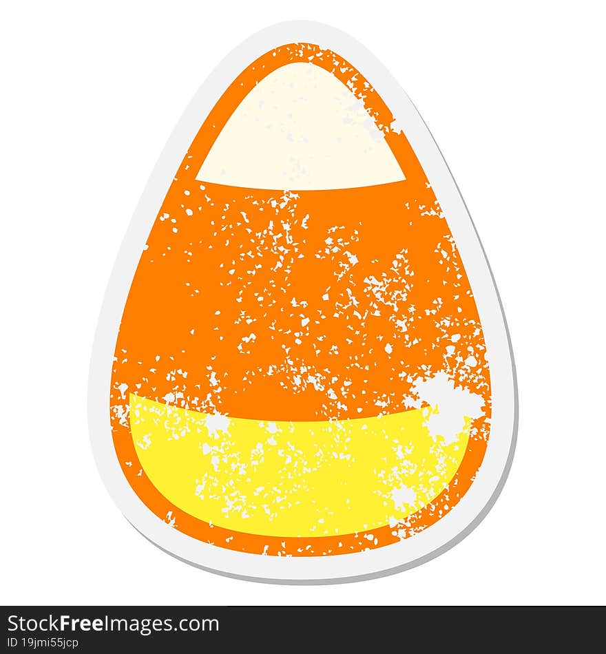 candy corn grunge sticker