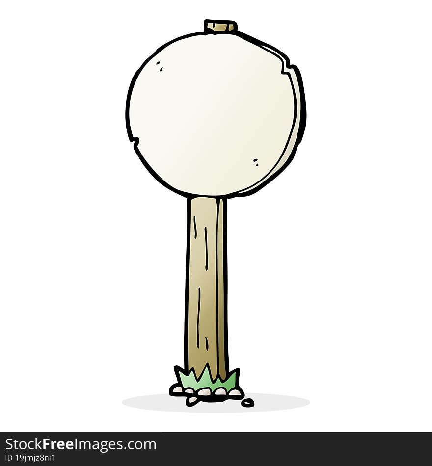 cartoon sign post