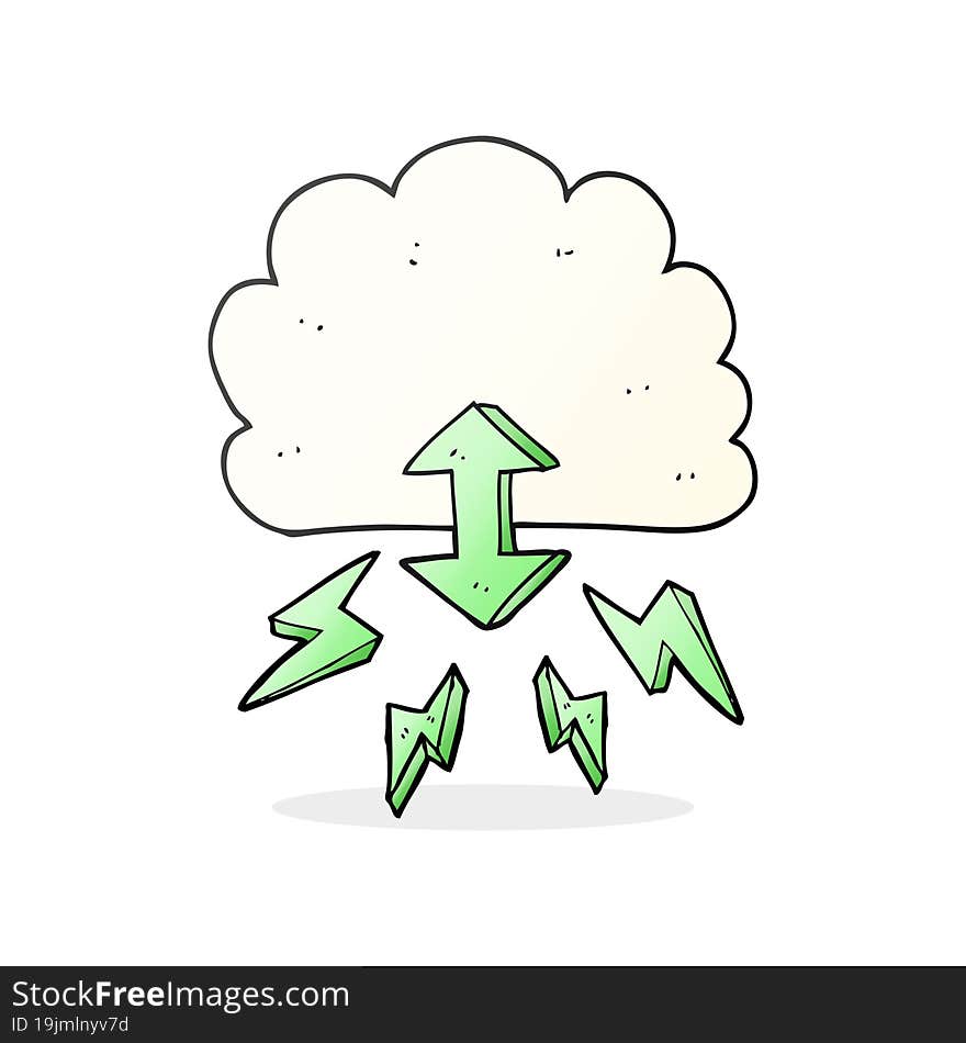 cartoon digital cloud